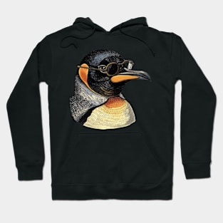 Cool King Penguin: The Glasses-Wearing Monarch Tee Hoodie